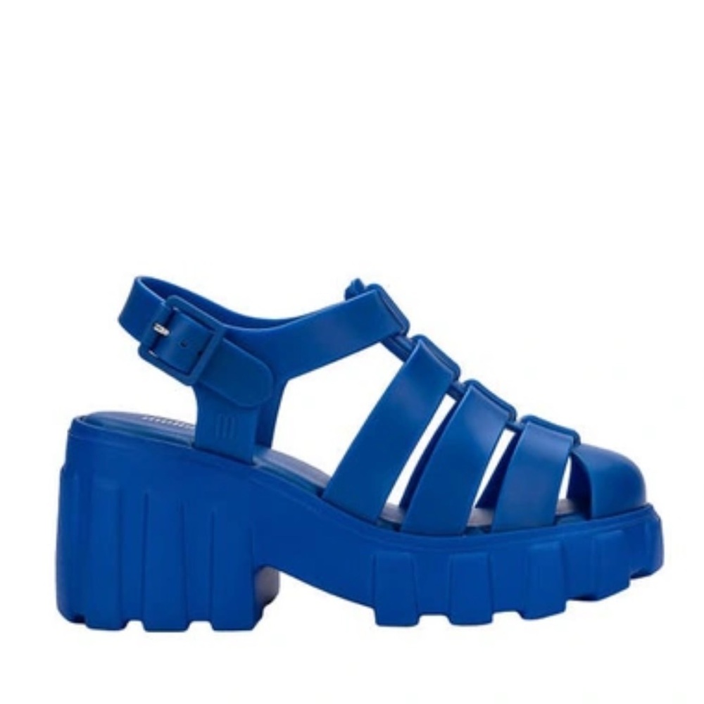 Melissa Megan Blue Platform Sandals